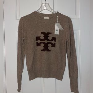 Tory Burch Cashmere Logo Sweater